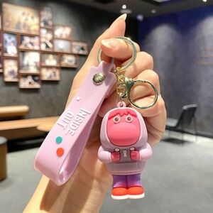 Pink Cartoon Character Key Holder